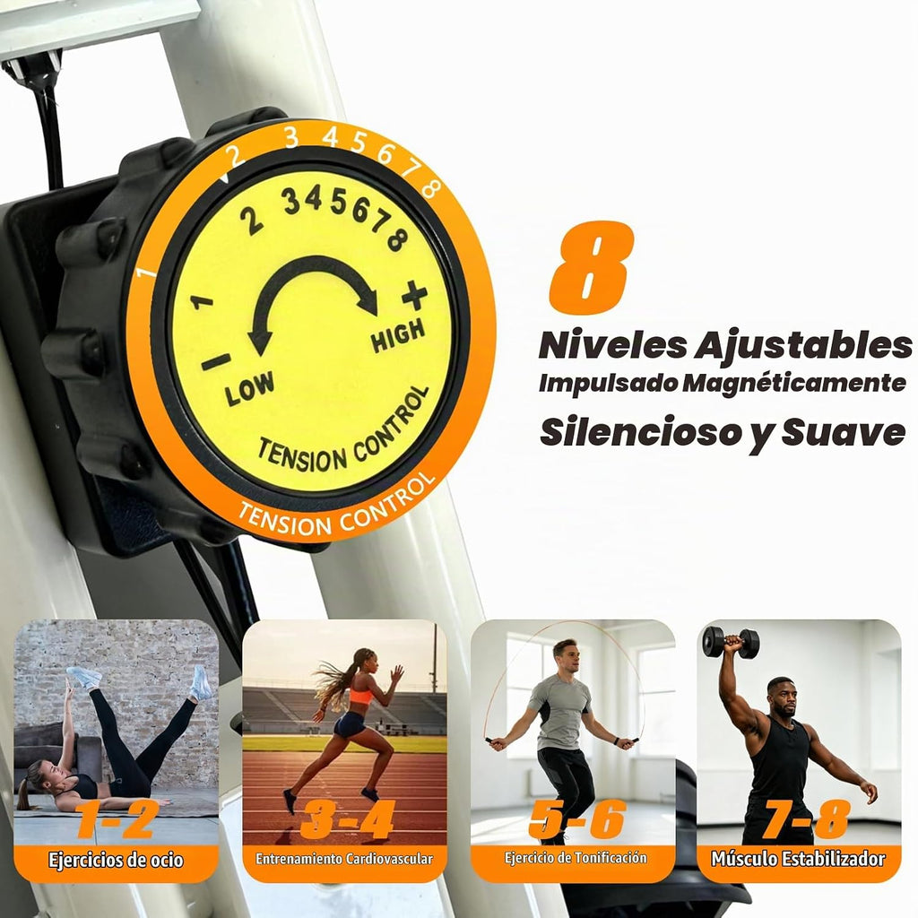 Bicicleta estática estática plegable magnética reclinada