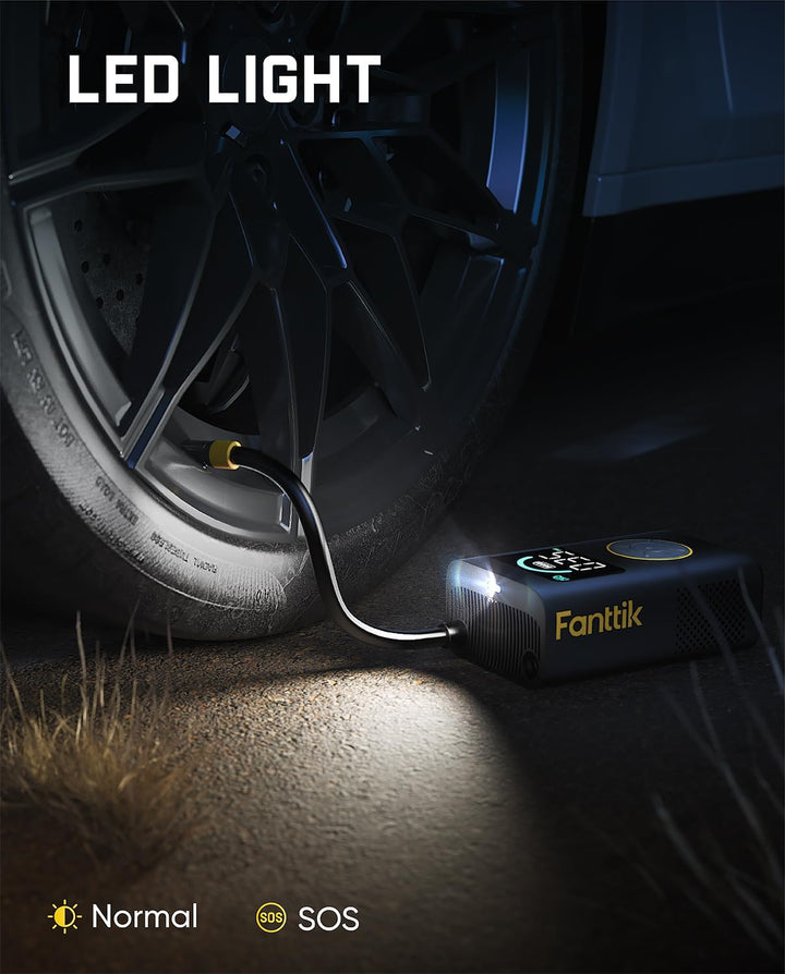 Fanttik Inflador de neumáticos portátil X10 Pro para coche compacto...
