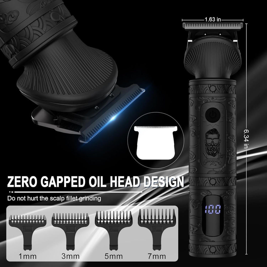 Scttomon Recortadora de barba para hombres, kit profesional de aseo...