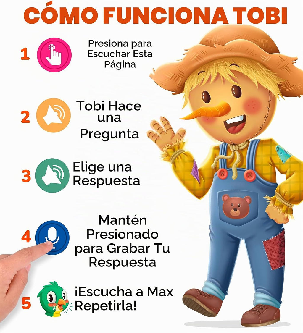 Libros de sonido interactivos para niños pequeños de 3 a 5 años graba y