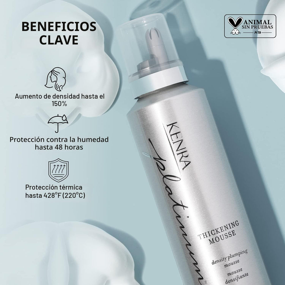 Kenra Platinum Thickening Mousse 12 | Moldeador voluminizador | Aña...