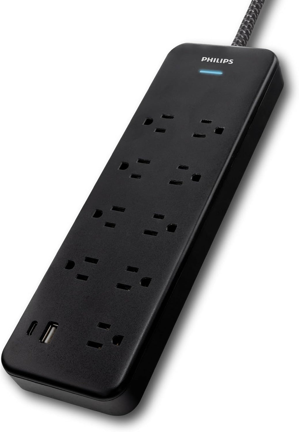 Protectores contra sobrecargas Philips con puertos USB