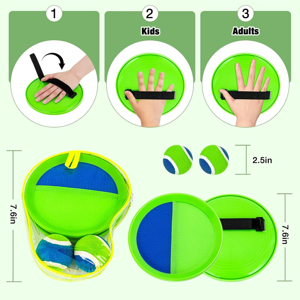 Juego de pelota adhesiva para lanzar y atrapar, juguetes al aire libre para
