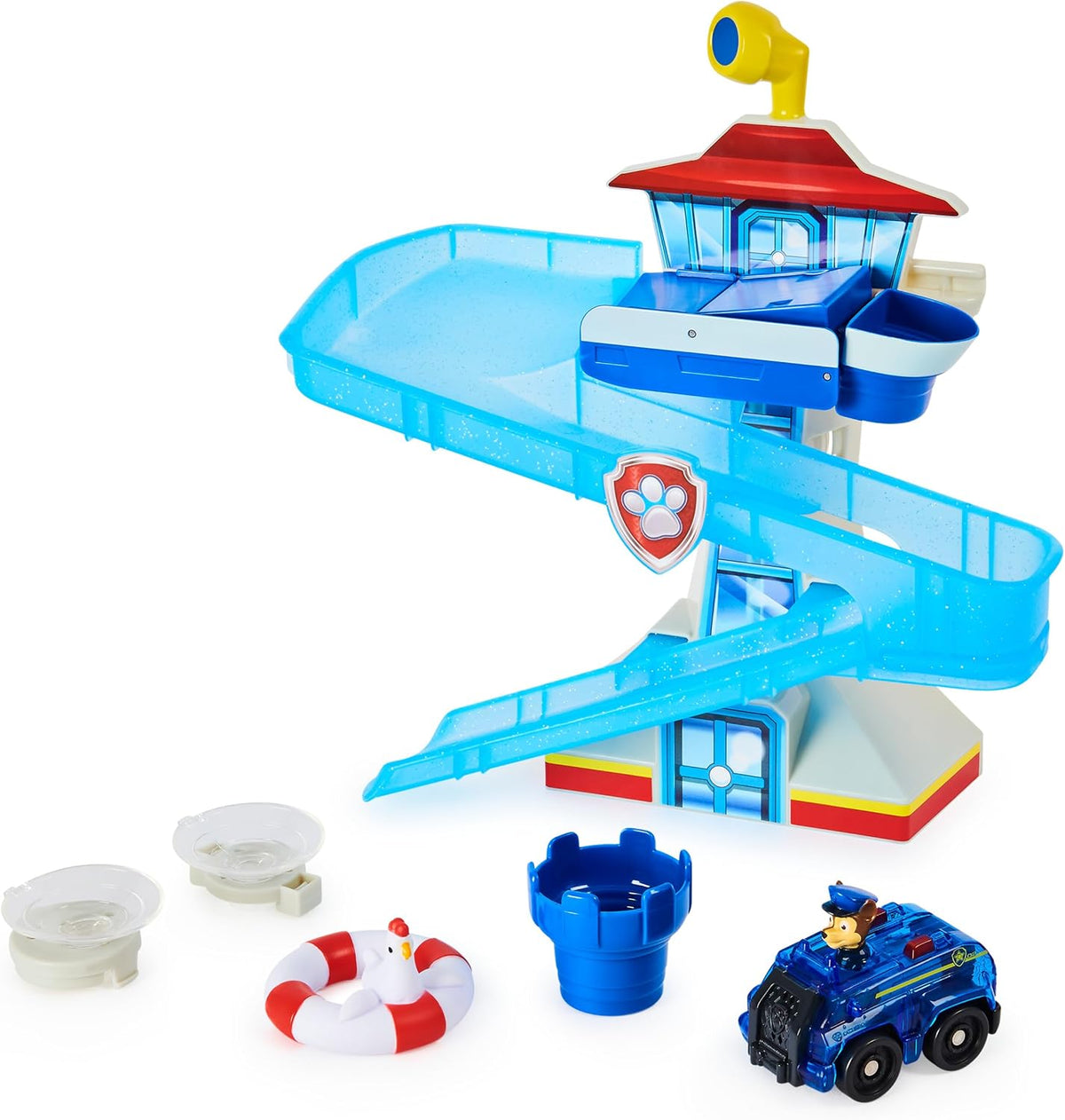 Paw Patrol Adventure Bay - Juego de baño con vehículo de persecución
