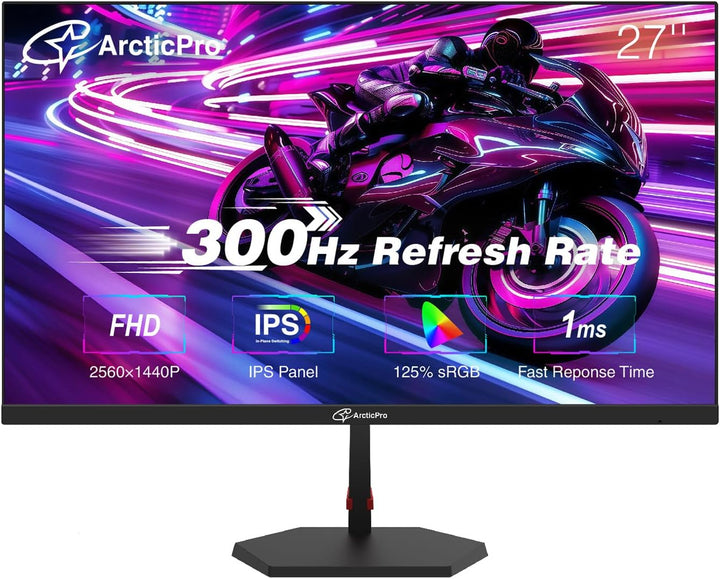 ArcticPro - Monitor Gmaing de 27 pulgadas, monitor de 300 Hz y 240...