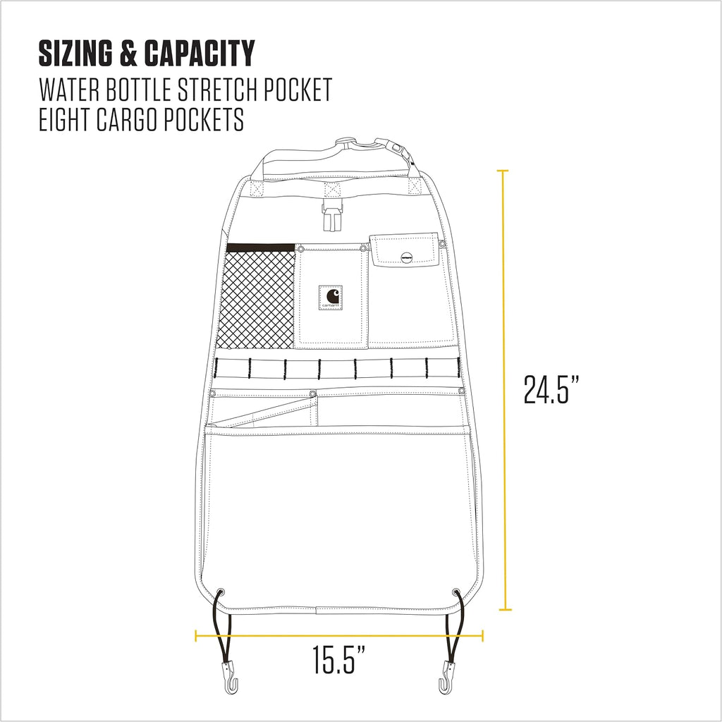 Carhartt - Organizador universal para respaldo de asiento de automóvil