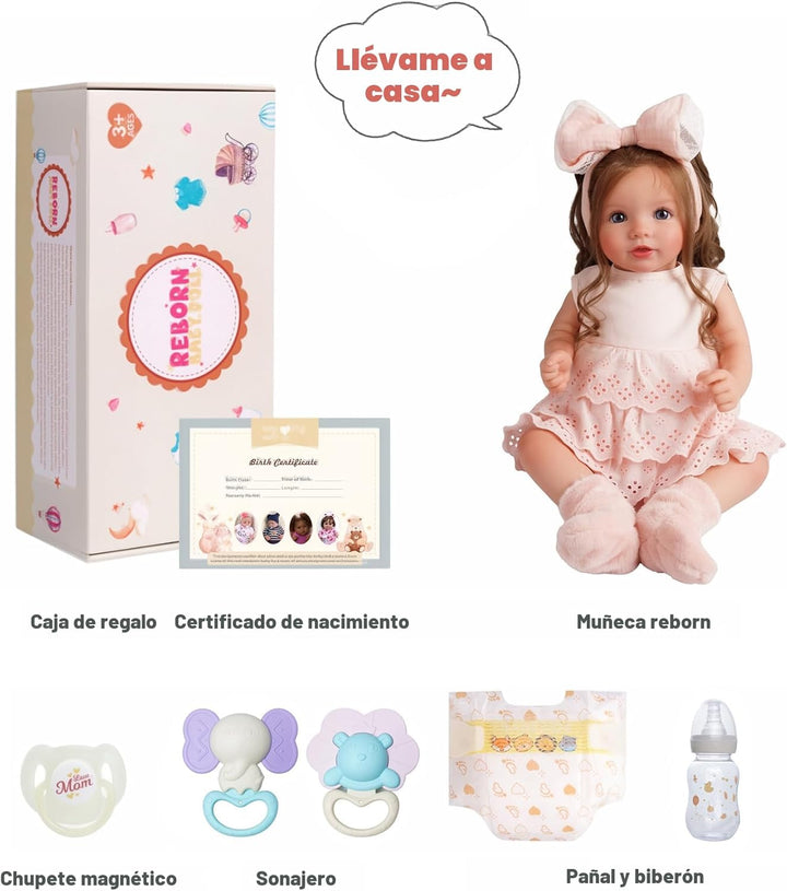 BABESIDE Dara - Muñecas realistas de bebé recién nacido, de 20 pulg...