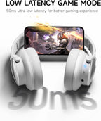 Picun Auriculares Bluetooth B8, auriculares inalámbricos de 120 horas, Blanco