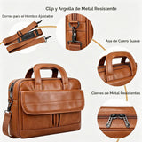 Taygeer Bolsa de cuero para laptop para hombre, maletín de negocios...