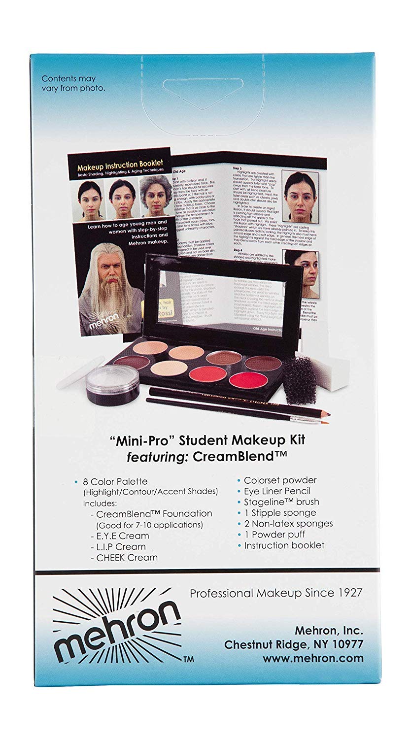 Mehron Maquillaje Mini-Pro Kit educativo de maquillaje para estudia...
