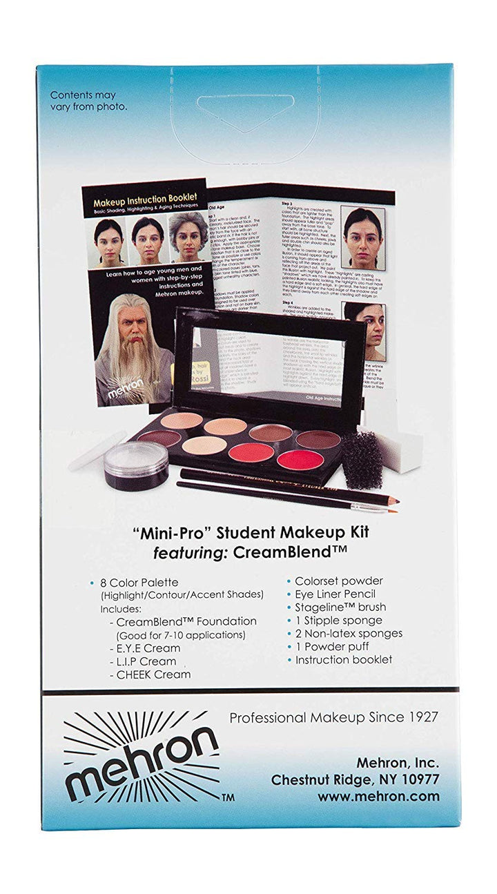 Mehron Maquillaje Mini-Pro Kit educativo de maquillaje para estudia...