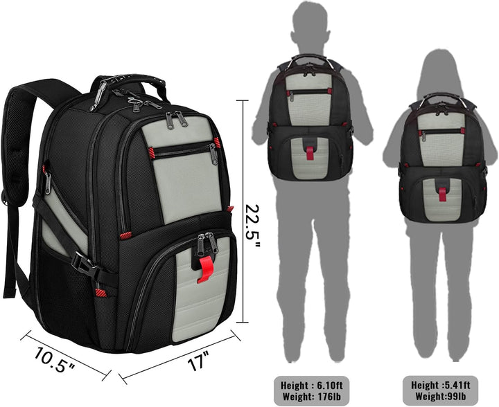 YOREPEK 18.4 Mochila para portátil, mochilas grandes con puerto de...