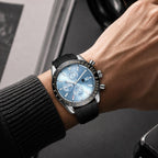 BENYAR Relojes para hombre, reloj de pulsera analógico con movimiento de cuarzo, correa de cuero/acero inoxidable/silicona, reloj de vestir casual para deportes de negocios, resistente al agua