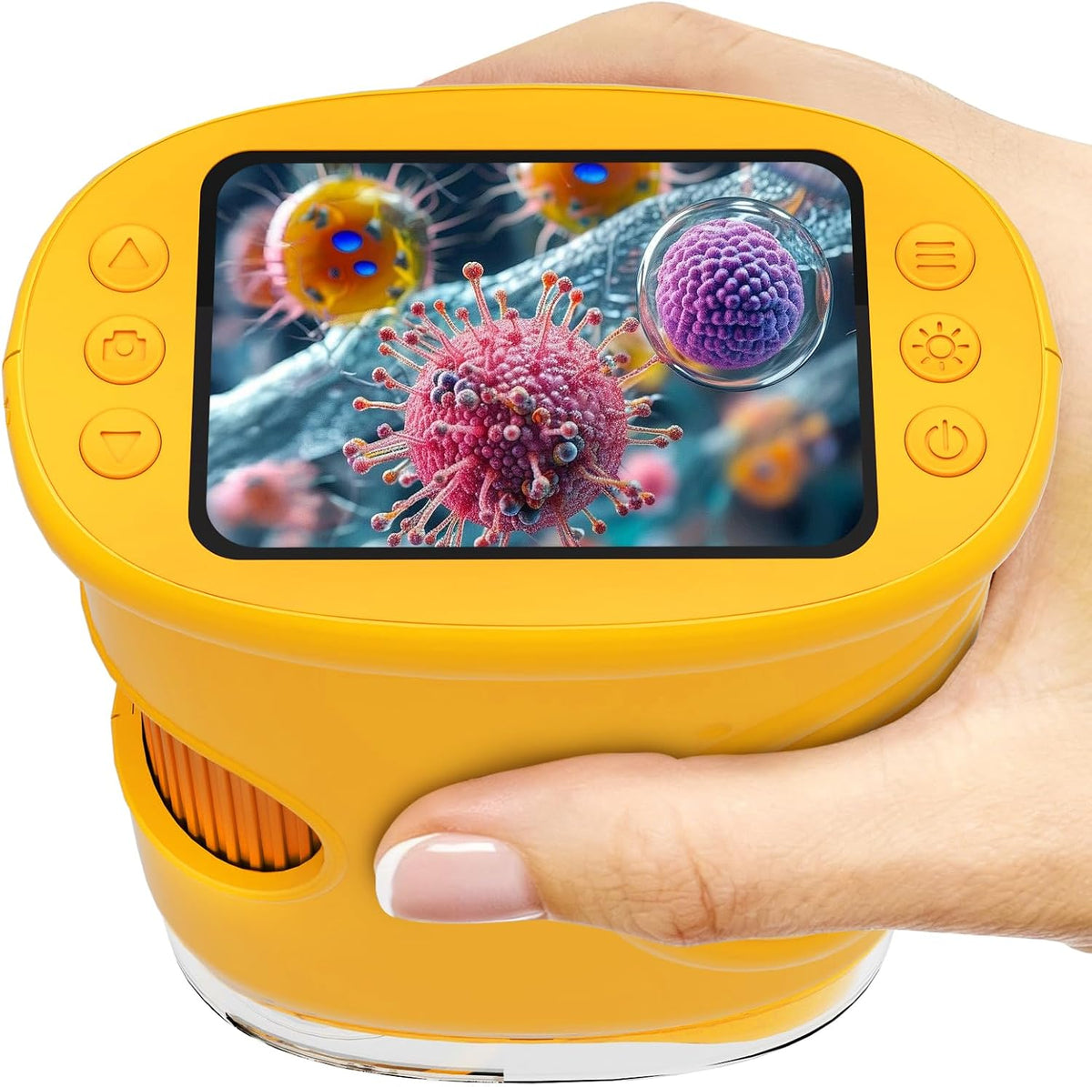 Microscopio digital de mano 1000X para niños, juguetes educativos