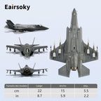 Escala 1:72 F-35A Lightning II Stealth Fighter Modelo de aeronave de fundición a presión Aviones militares Modelos de aleación para colección o regalo