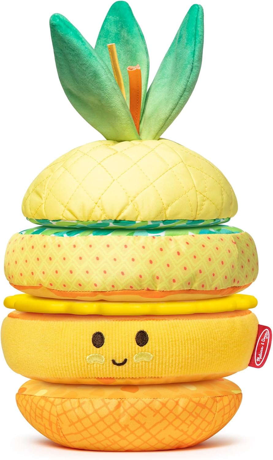 Melissa Doug Multi-Sensory Piña Soft Stacker Juguete