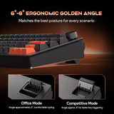 Gaozen Teclado mecánico para juegos FURYCUBE 68% con retroiluminaci...