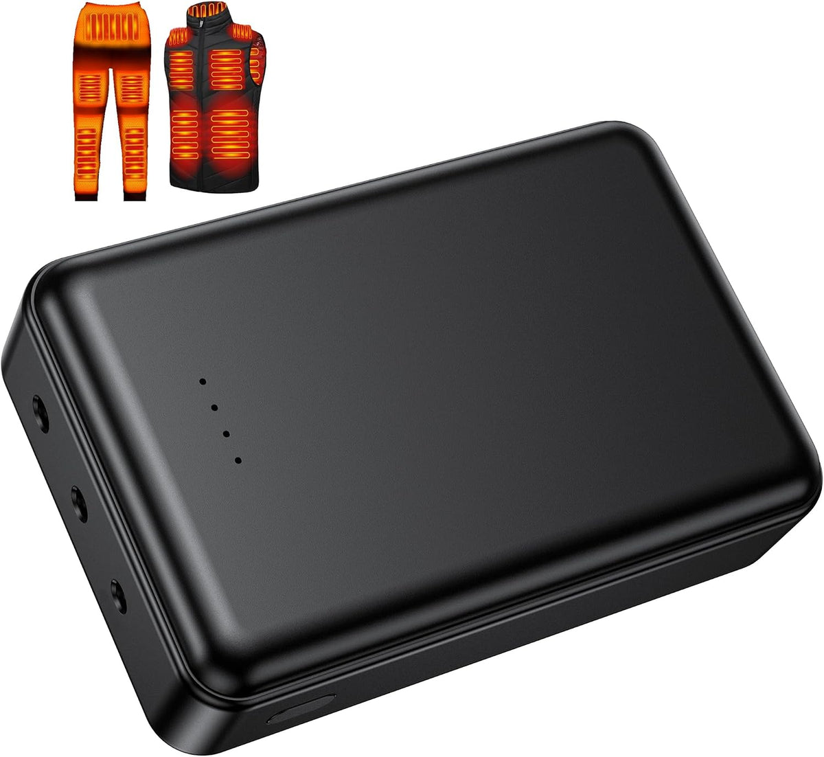Lyzuepely Chaleco térmico de 20000 mAh, 7.4 V, 5 V, batería para OR...