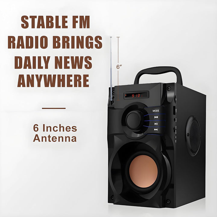 VIGROS Altavoz Bluetooth, altavoz inalámbrico portátil con subwoofe...