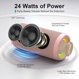 Ortizan Altavoz Bluetooth portátil inalámbrico, IPX7 impermeable, a...
