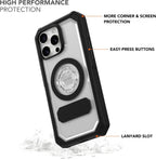 Rokform iPhone 16 Pro Max Crystal + soporte de carga magnético