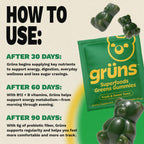 Gruns Super Greens - Gomitas multivitamínicas para adultos