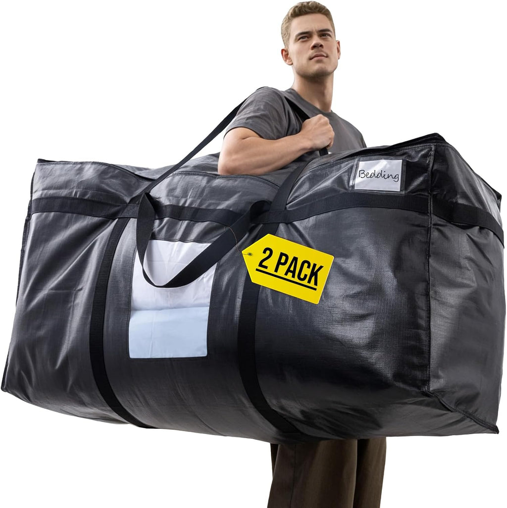 TAILI Paquete de 2 bolsas de almacenamiento extra grandes de 69 galones con
