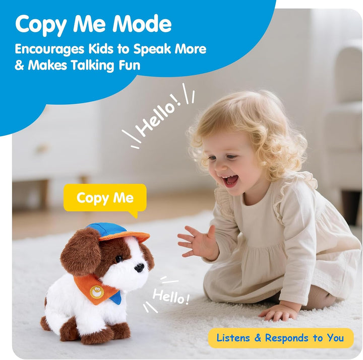 hahaland - Juguete de peluche interactivo realista de