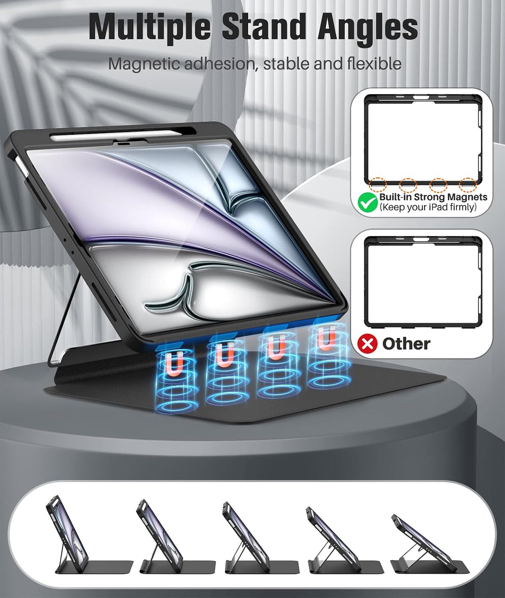 MoKo Funda para iPad Air de 13 pulgadas M4/M3/M2 2026/2025/2024 con ScreenPortector