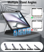 MoKo Funda para iPad Air de 13 pulgadas M4/M3/M2 2026/2025/2024 con ScreenPortector