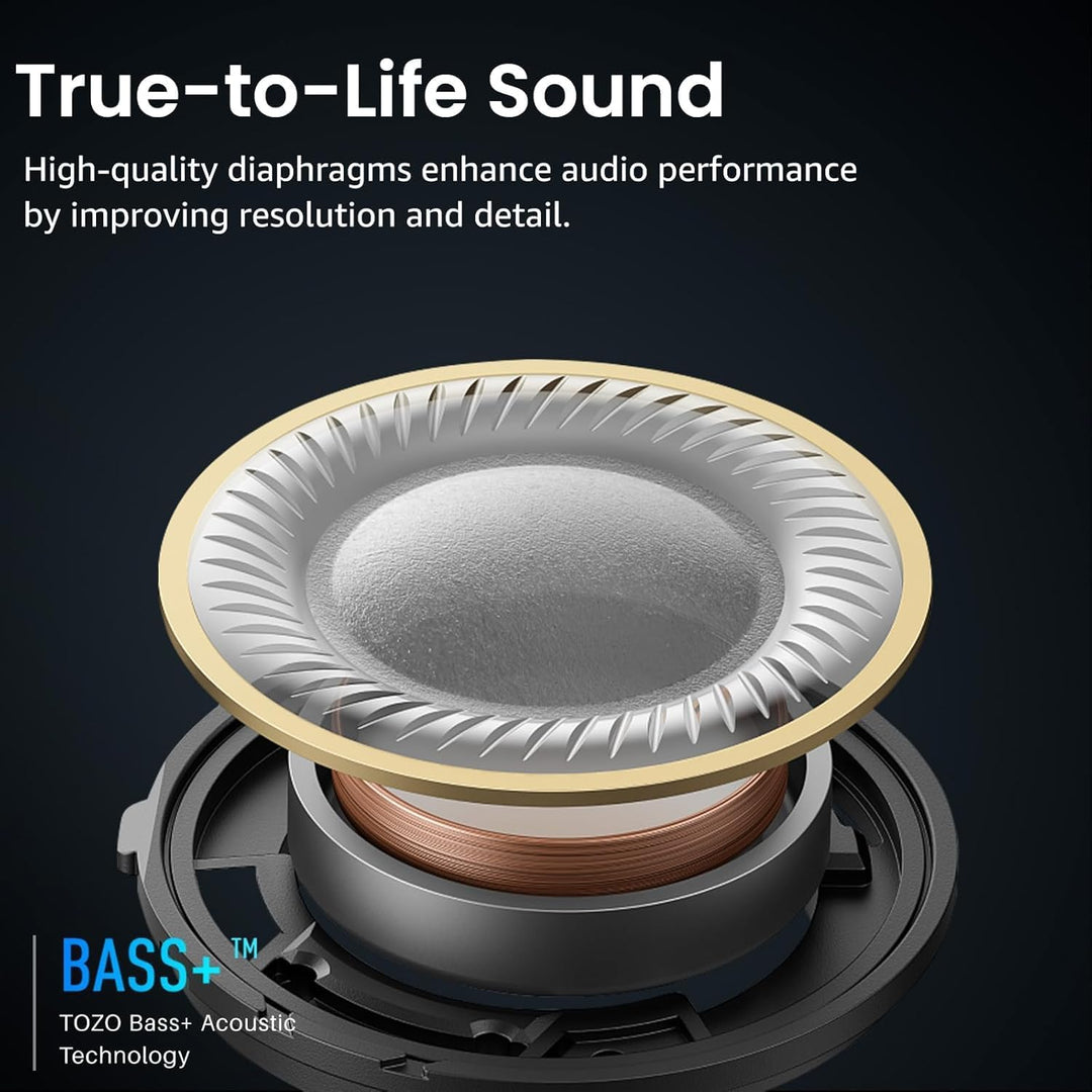 TOZO Auriculares inalámbricos A1 Bluetooth 5.3 de peso ligero en el...