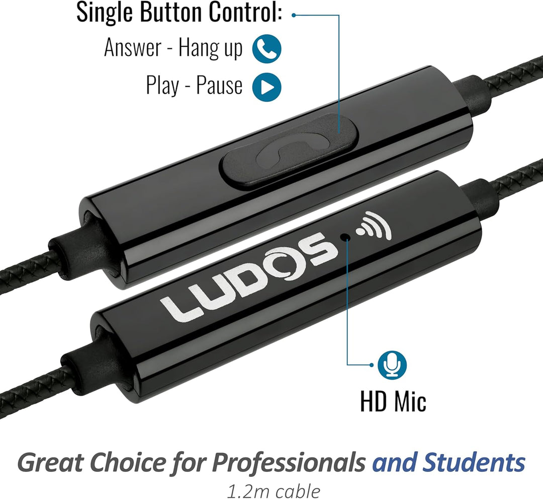 LUDOS Clamor - Audífonos con cable, diseño intraauricular, 5 años d...