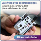 Kit de práctica de soldadura Testudo, arma 3 gadgets, compatible con Arduino