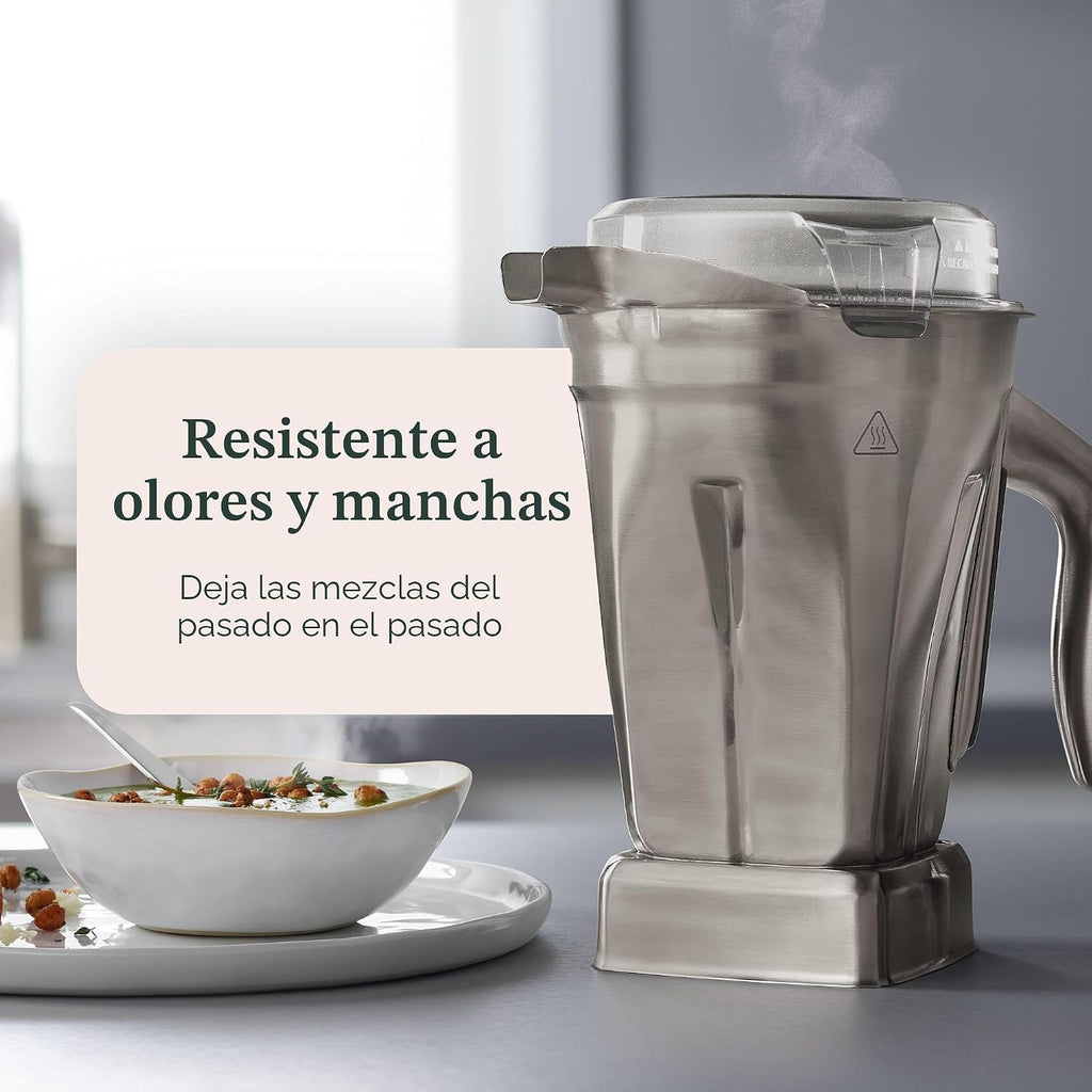 Recipiente de licuadora Vitamix de acero inoxidable de 48 oz. con SELF-DETECT, libre de BPA