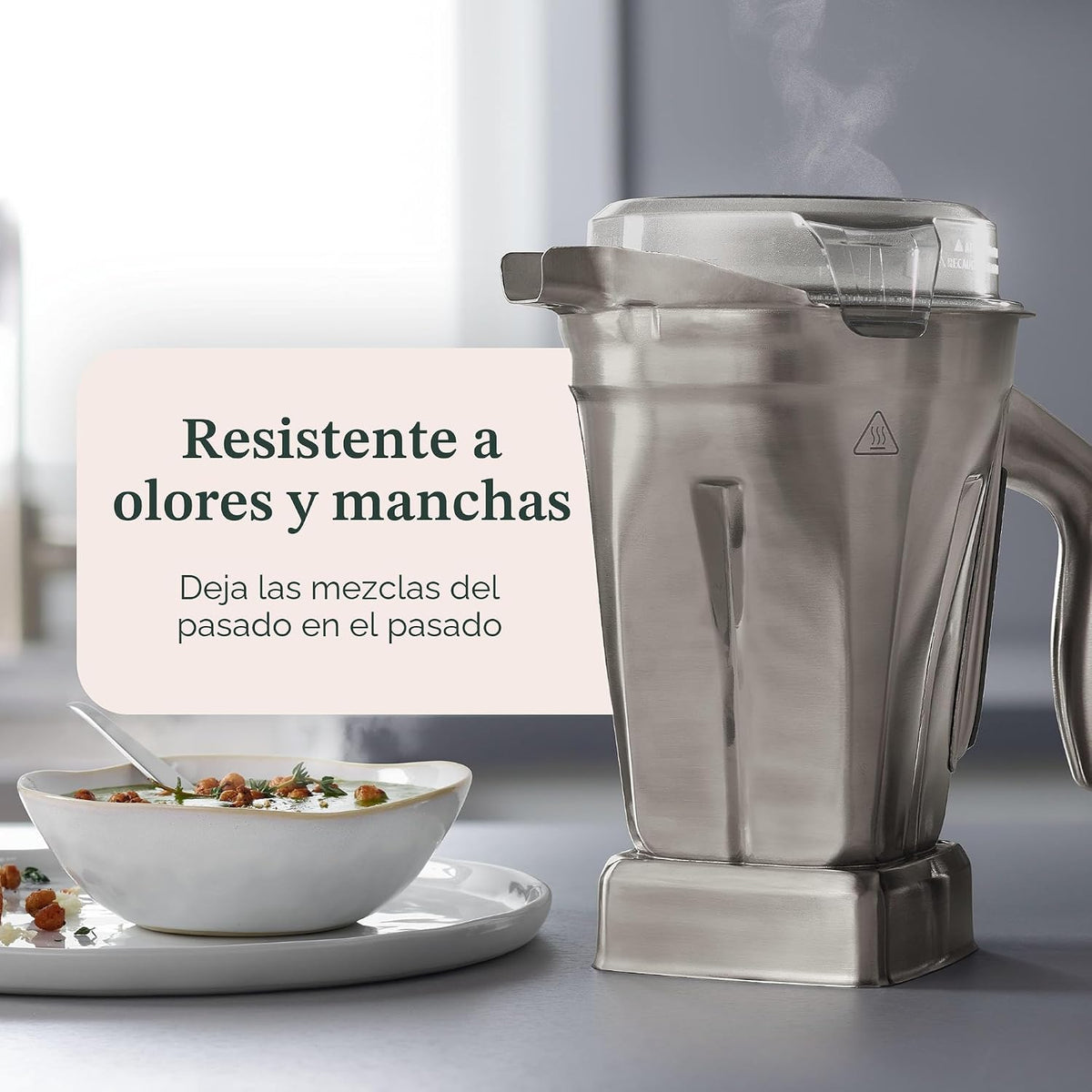Recipiente de licuadora Vitamix de acero inoxidable de 48 oz. con SELF-DETECT, libre de BPA
