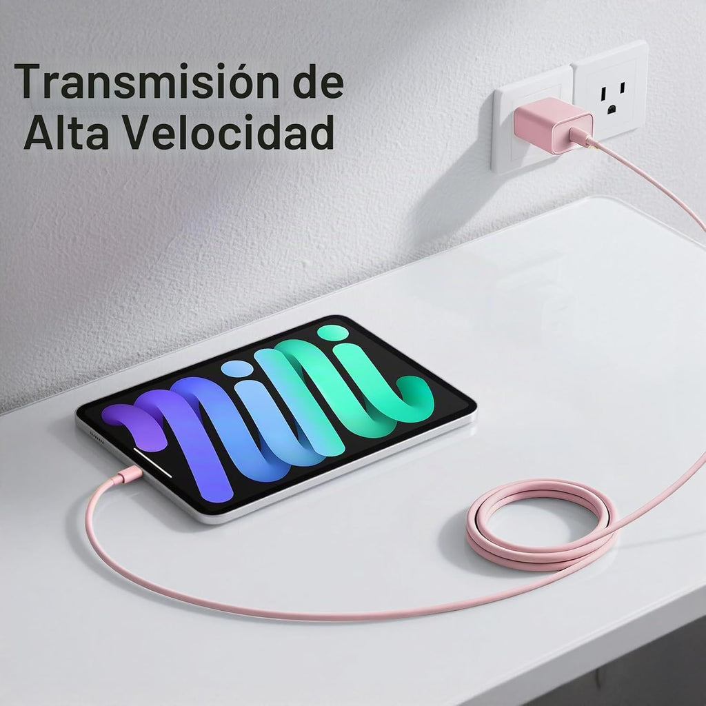 Cargador para iPhone 18 17 16 Carga rápida Paquete de 2 cargadores USB C