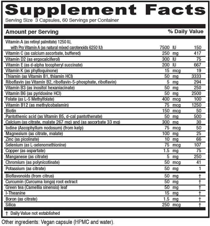Vitanica - Mid-Life Symmetry, multivitamínico y mineral de alta pot...