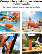 Altavoz Bluetooth, sonido HD de 20 W, inalámbrico portátil, IPX5 impermeable, hasta 24 horas de reproducción, emparejamiento TWS, para hogar, fiesta, exterior, campamento, playa, artículos