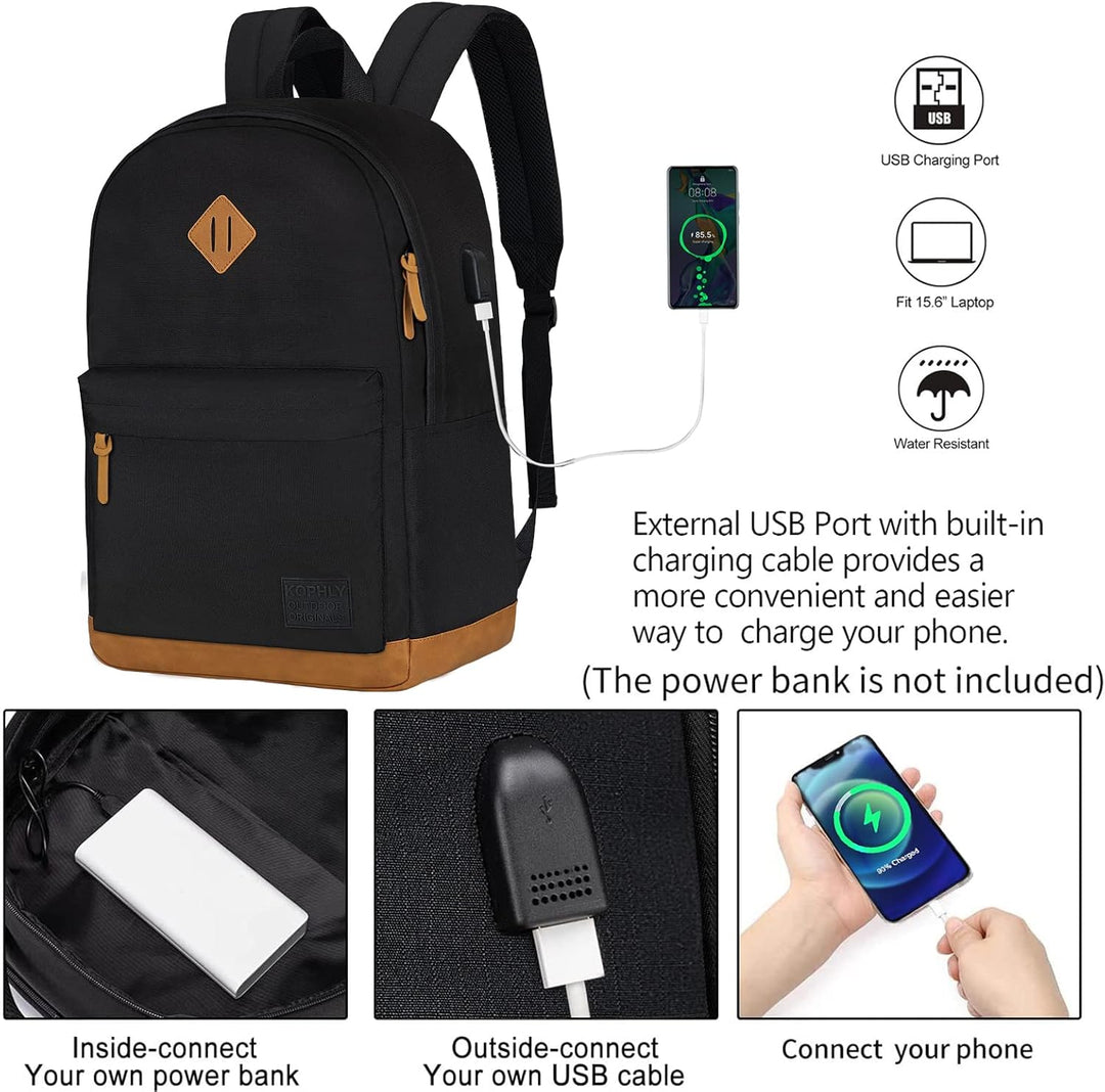 KOPHLY Mochila Grande de Equipaje de Mano para Portátil para Viajes...