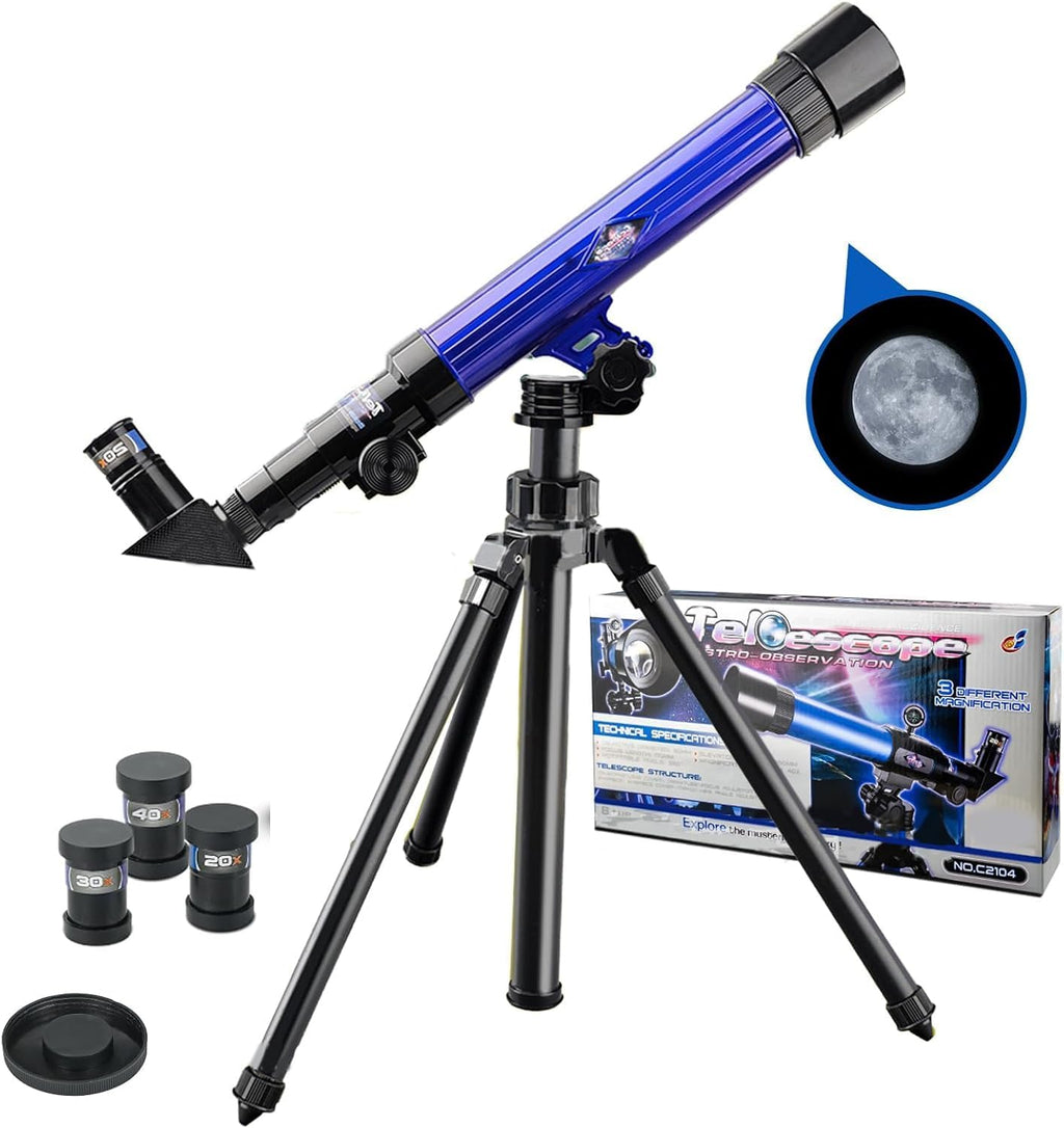 Ideal Swan Telescopio para Niños 20x 30x 40x Principiante Spyglass