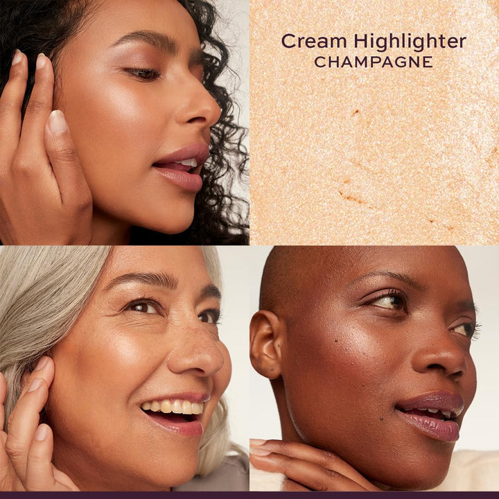 Subtl - Pila de maquillaje 3 en 1, bronceador crema, iluminador en...