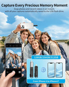 Memoria externa de 256 GB con certificación MFi para iPhone, Negro