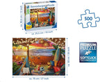 Ravensburger Cozy Cabana Puzzle - Rompecabezas tranquilo de 500 piezas | Tecnología única Softclick | Gran formato | Materiales certificados FSC | Actividad divertida ideal para la familia