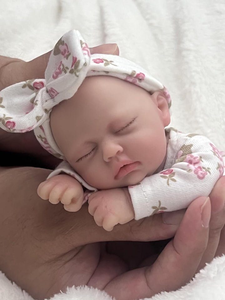 MYREBABY Muñeca Bebé Reborn de 7 Pulgadas, Muñeca de Silicona Niña...