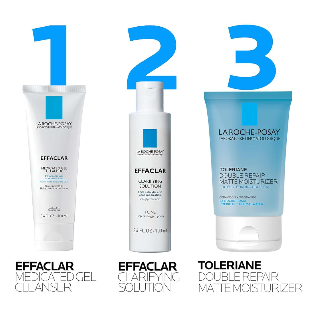 Kit Esencial de Acné Diario Effaclar, Sistema de Tratamiento de Acn...