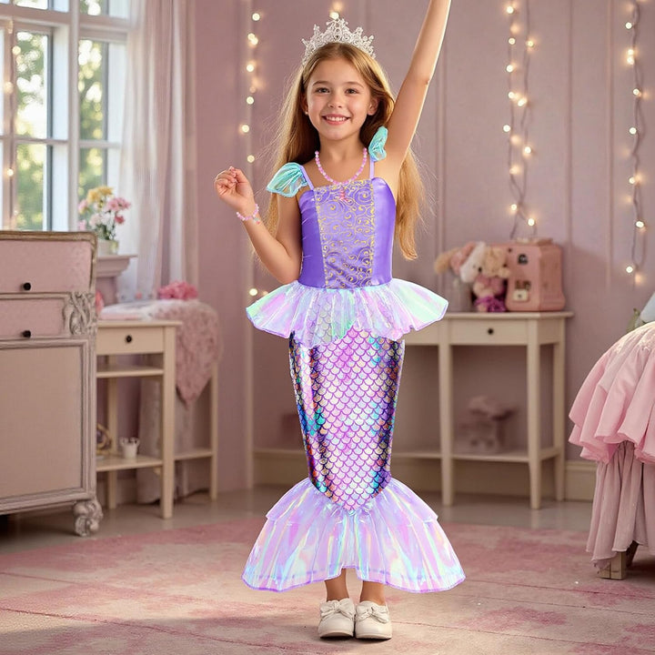 Meland Vestido de princesa - Ropa de vestir para niñas con juguetes...
