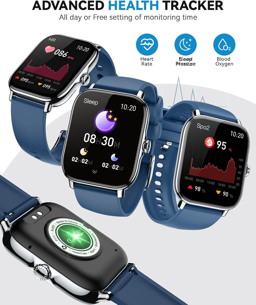Reloj inteligente para mujeres y hombres, contador de actividad, reloj inteligente 2025 IP68 impermeable con monitor de actividad y contador de actividad, compatible con Android, iPhone, iOS, Samsung