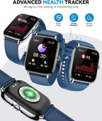 Reloj inteligente para mujeres y hombres, contador de actividad, reloj inteligente 2025 IP68 impermeable con monitor de actividad y contador de actividad, compatible con Android, iPhone, iOS, Samsung