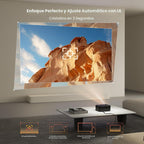 Projector-4K with WiFi and Bluetooth: [50W DoIby/AI Auto Focus/Bu...