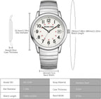 GOLDEN HOUR Relojes para Hombre de Lectura Fácil, Estilo Casual para Vestir